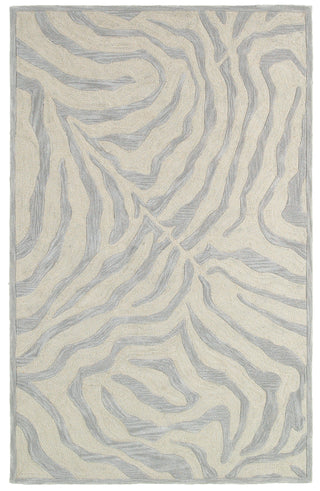 LR Resources Fashion 02510 Taupe/Silver Hand Tufted Area Rug 7'9'' X 9'9''