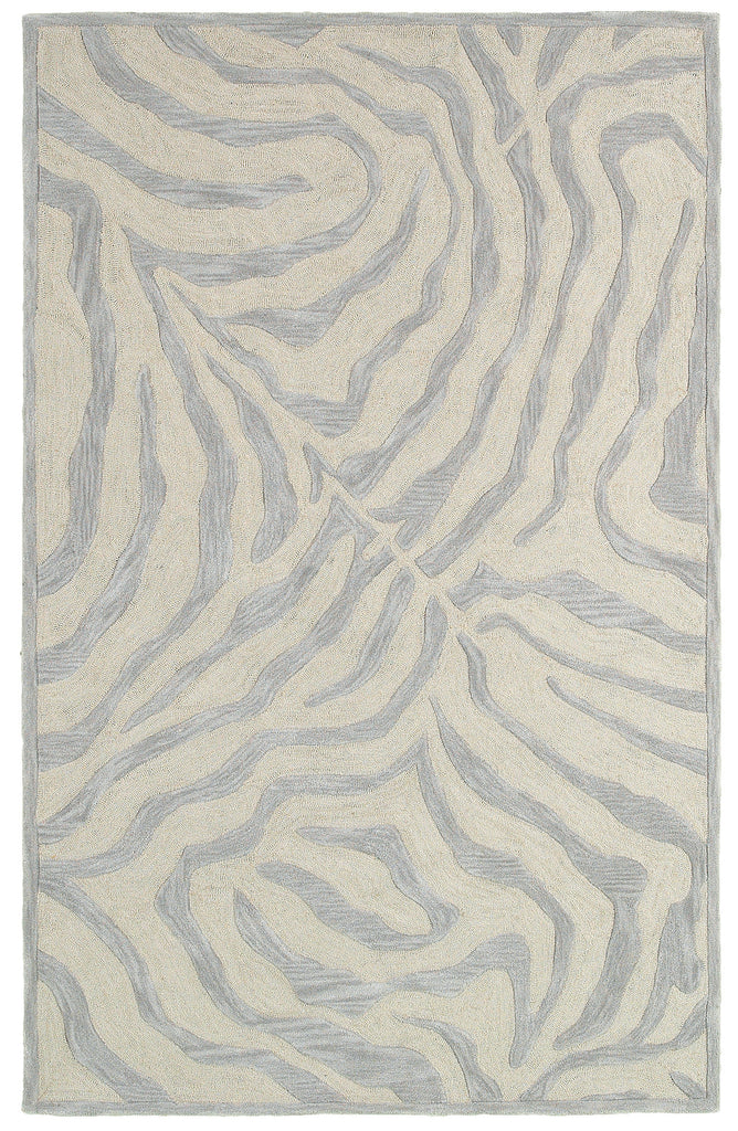 LR Home Fashion 02510 Taupe/Silver Area Rug
