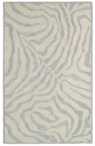 LR Home Fashion 02510 Taupe/Silver Area Rug