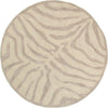 LR Resources Fashion 02510 Taupe/Silver Area Rug Round Image