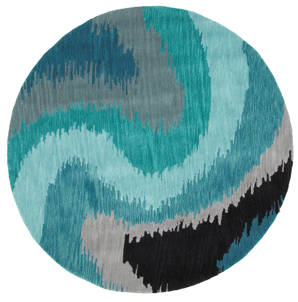 LR Home Fashion 02511 Blue Area Rug