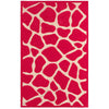 LR Resources Fashion 02513 Pinks Hand Tufted Area Rug 5' X 7'9''