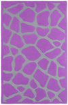 LR Resources Fashion 02514 Purple Hand Tufted Area Rug 5' X 7'9''
