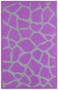 LR Home Fashion 02514 Purple Area Rug