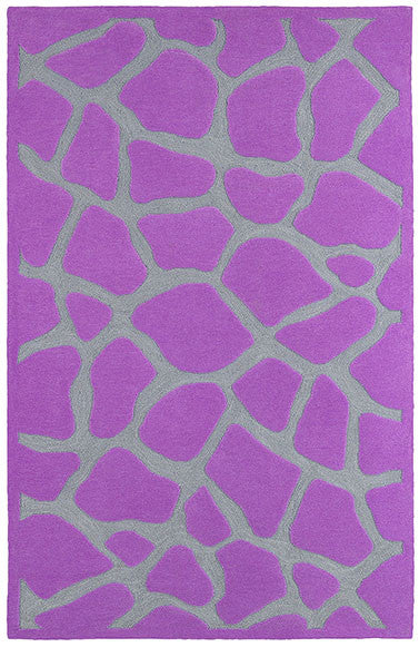 LR Home Fashion 02514 Purple Area Rug