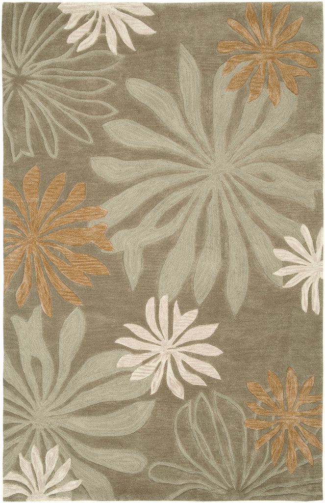 LR Resources Fashion 20800 Blue/Ivory Hand Tufted Area Rug 5' X 7'9''