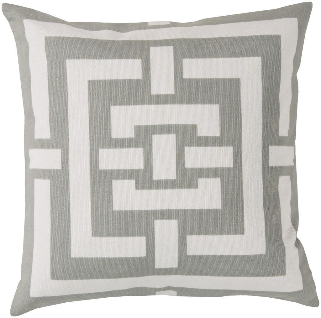 Surya Circles and Squares Charming Criss Cross FB-002 Pillow by Florence Broadhurst 20 X 20 X 5 Poly filled