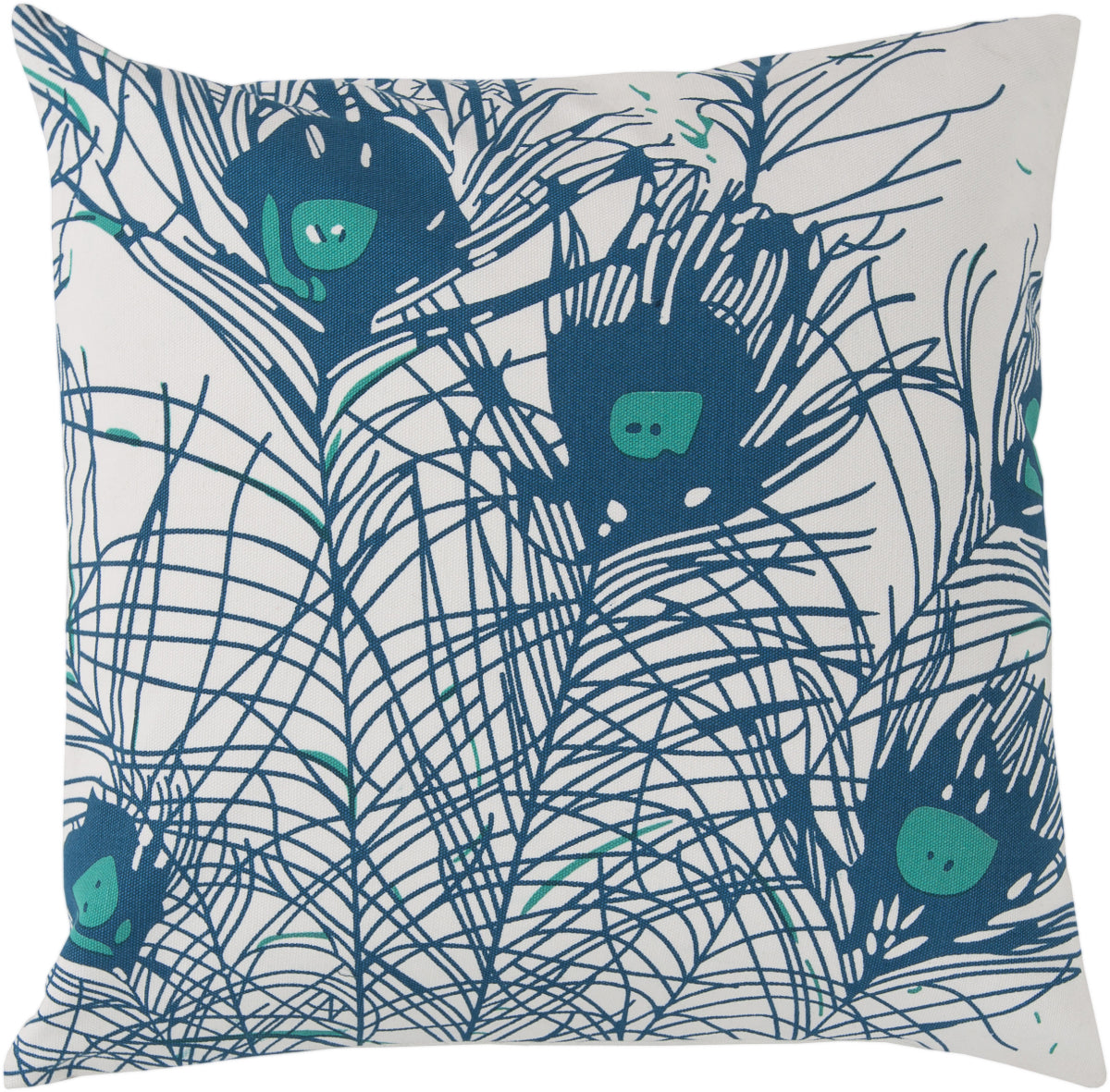 Surya Peacock Feathers Perfect in FB-014 Pillow by Florence Broadhurst main image