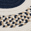 Colonial Mills Flowers Bay FB52 Navy Area Rug Closeup Image