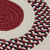 Colonial Mills Flowers Bay FB70 Patriot Red Area Rug Closeup Image