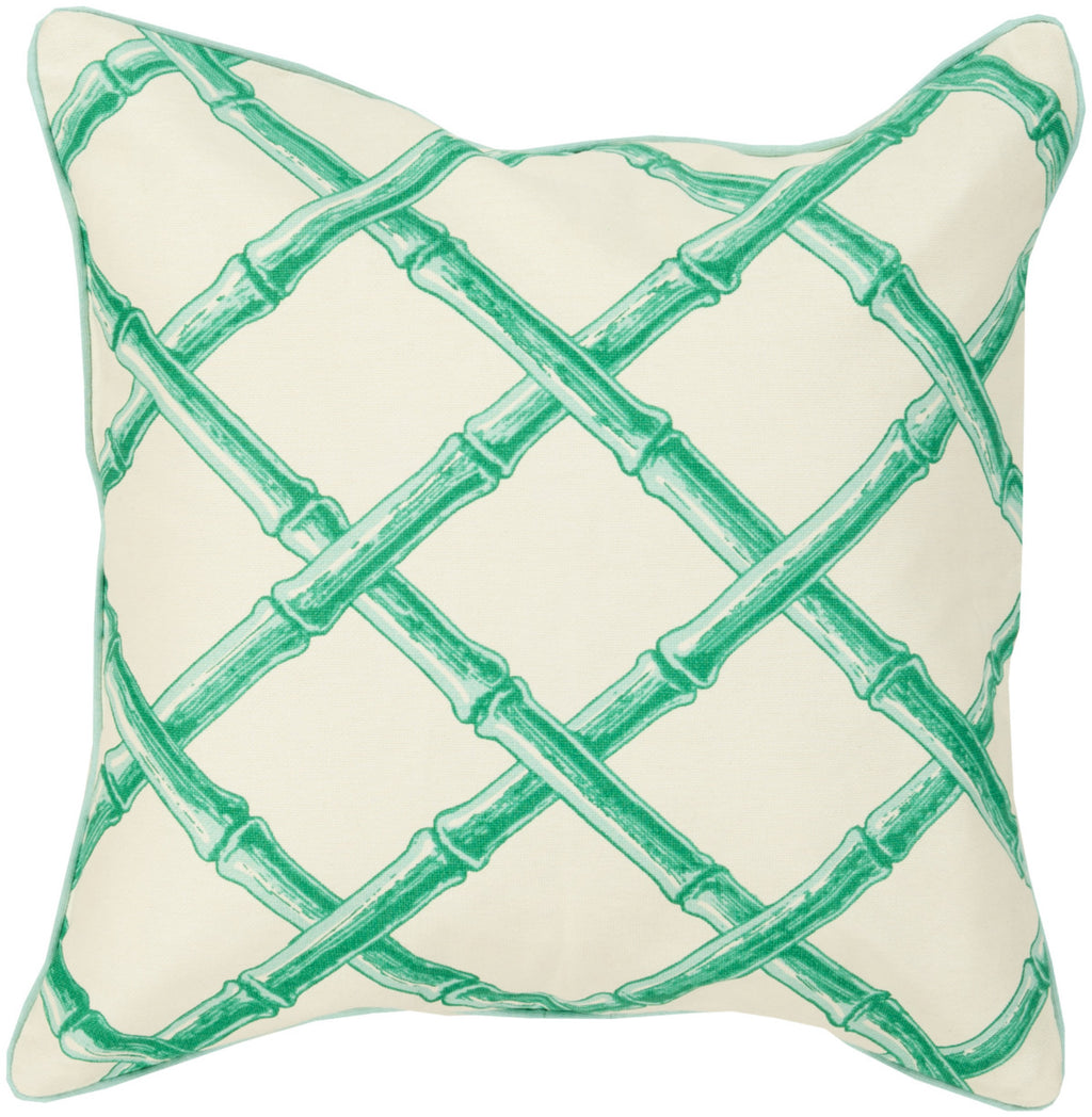 Surya Bamboo Lattice Bold FBB-001 Pillow by Florence Broadhurst 20 X 20 X 5 Poly filled