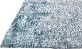 Feizy Indochine 4550F Blue Area Rug Corner Image with Rug Pad