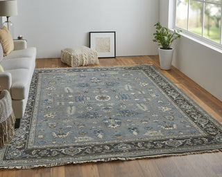 Feizy Ustad 6109F Blue/Gray Area Rug Lifestyle Image