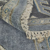 Feizy Ustad 6111F Blue/Gray Area Rug Detail Image