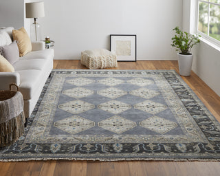 Feizy Ustad 6111F Blue/Gray Area Rug Lifestyle Image