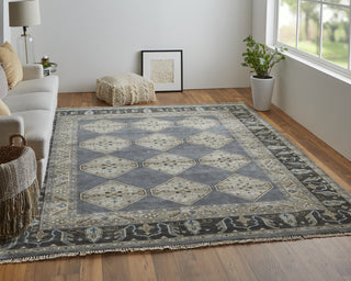 Feizy Ustad 6111F Blue/Gray Area Rug Lifestyle Image