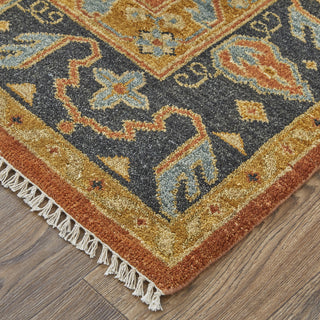 Feizy Ustad 6111F Rust Gold Area Rug Lifestyle Image