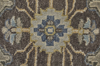 Feizy Ustad 6112F Gray/Blue Area Rug Corner Image