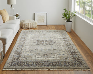 Feizy Ustad 6112F Gray/Blue Area Rug Lifestyle Image