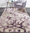 Feizy Lorrain 8564F Purple/Ivory Area Rug Lifestyle Image