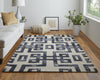 Feizy Lorrain 8568F Noir Area Rug Lifestyle Image Feature