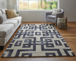 Feizy Lorrain 8568F Noir Area Rug Lifestyle Image