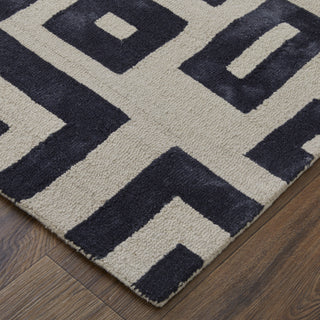 Feizy Lorrain 8568F Noir Area Rug Lifestyle Image