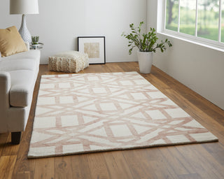 Feizy Lorrain 8571F Blush Area Rug Lifestyle Image