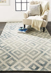 Feizy Lorrain 8572F Blue/Green Area Rug Lifestyle Image Feature