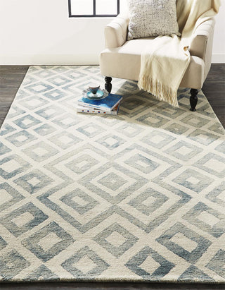 Feizy Lorrain 8572F Blue/Green Area Rug Lifestyle Image