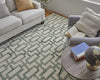 Feizy Lorrain 8919F Green/Ivory Area Rug Lifestyle Image