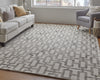 Feizy Lorrain 8919F Gray/Ivory Area Rug Lifestyle Image
