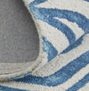 Feizy Lorrain 8920F Blue/Ivory Area Rug Detail Image