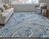 Feizy Lorrain 8920F Blue/Ivory Area Rug Lifestyle Image Feature