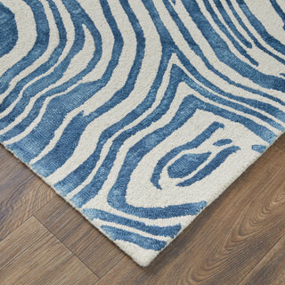 Feizy Lorrain 8920F Blue/Ivory Area Rug Lifestyle Image