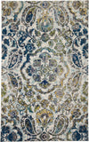 Feizy Brixton 3607F Ivory/Teal Area Rug main image
