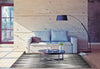 Feizy Bleecker 3589F Gray/White Area Rug Lifestyle Image Feature