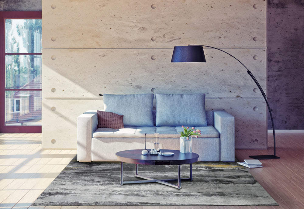 Feizy Bleecker 3606F Gray Area Rug Lifestyle Image Feature