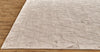 Feizy Gramercy 6335F Taupe Area Rug Corner Image with Rug Pad