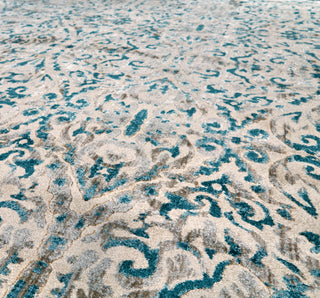 Feizy Keats 3466F Turquoise Area Rug