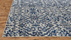 Feizy Milton 3466F Blue/Ivory Area Rug Corner Image