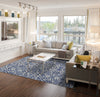 Feizy Milton 3466F Blue/Ivory Area Rug Lifestyle Image Feature