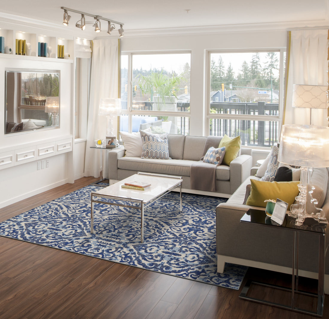 Feizy Milton 3466F Blue/Ivory Area Rug – Incredible Rugs and Decor