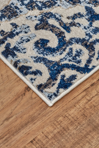 Feizy Milton 3466F Blue/Ivory Area Rug Lifestyle Image