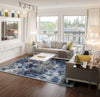 Feizy Milton 3471F Blue/Ivory Area Rug Lifestyle Image Feature