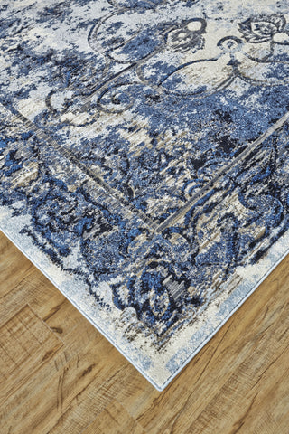 Feizy Milton 3471F Blue/Ivory Area Rug Lifestyle Image