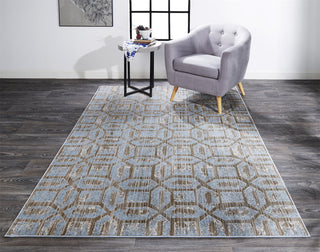 Feizy Milton 3472F Ice Area Rug Lifestyle Image Feature