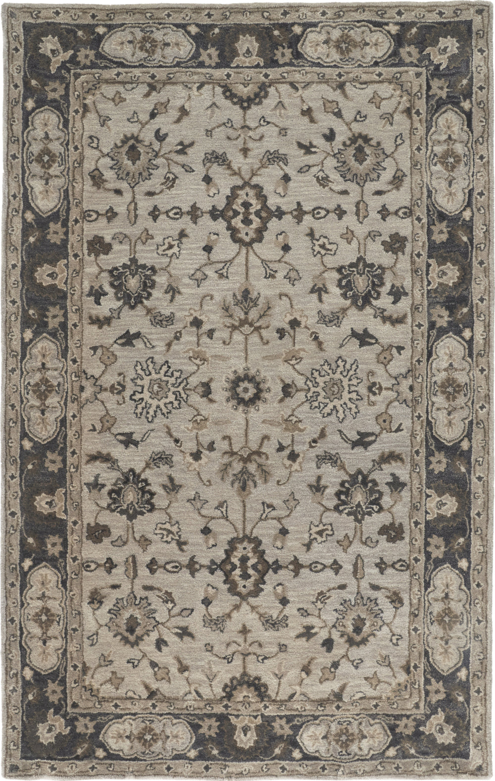 Feizy Eaton 8399F Gray/Beige Area Rug