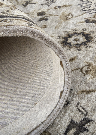 Feizy Eaton 8399F Gray/Beige Area Rug Oval Corner Image