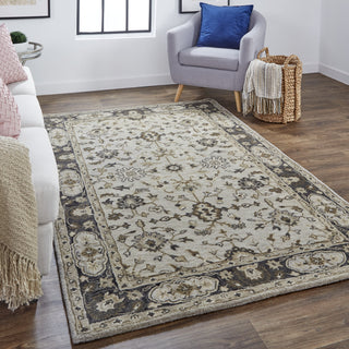 Feizy Eaton 8399F Gray/Beige Area Rug Lifestyle Image